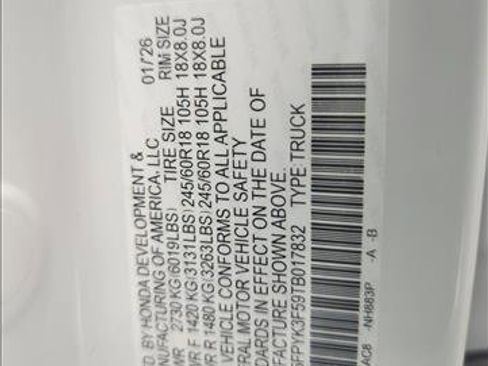 New 2026 Honda Ridgeline RTL image 20