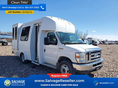 Used 2013 Ford E-350 and Econoline 350 Super Duty w/ Shuttle Bus Prep Pkg image 1