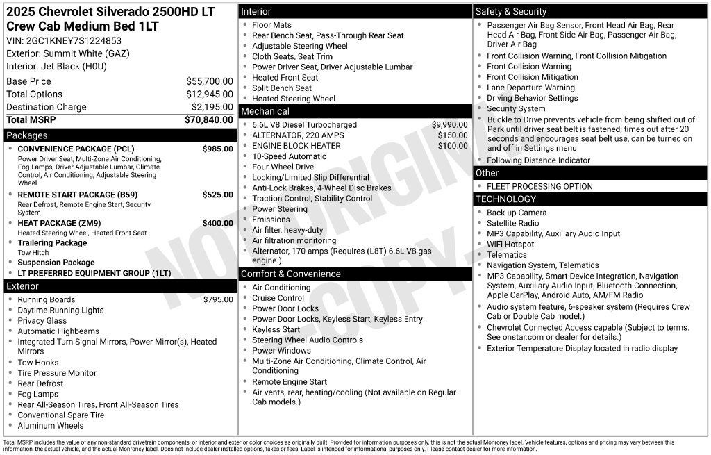 Used 2025 Chevrolet Silverado 2500 LT w/ Convenience Package AWD/4WD image 35