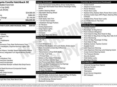 New 2026 Toyota Corolla SE image 33
