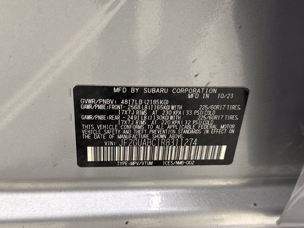 Certified 2024 Subaru Crosstrek 2.0i AWD/4WD image 28