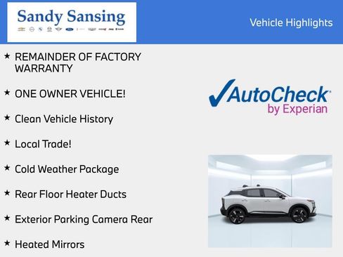 Certified 2026 Nissan Kicks SR w/ Cold Weather Package FWD image 8
