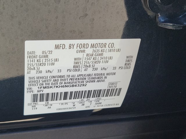 Used 2022 Ford Explorer ST-Line RWD image 33