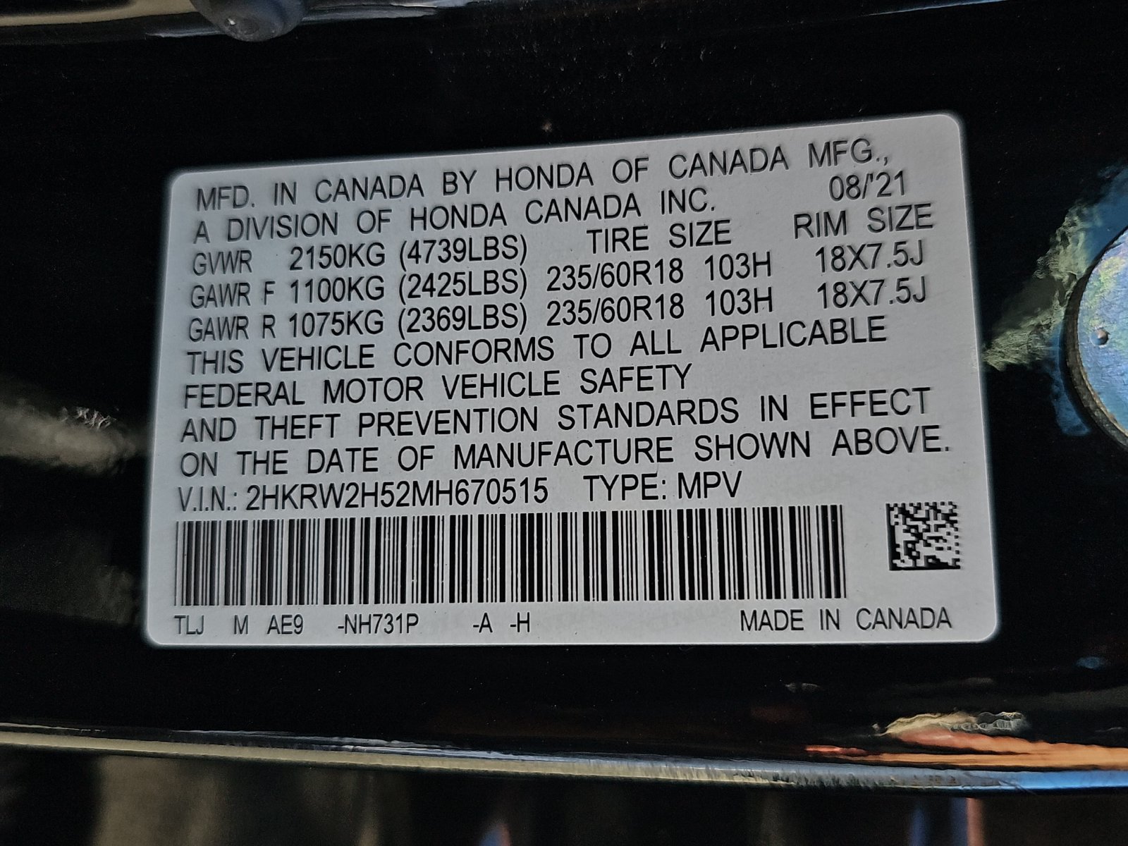 Used 2021 Honda CR-V EX image 11