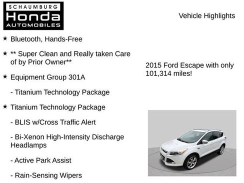 Used 2015 Ford Escape Titanium w/ Equipment Group 301A AWD/4WD image 8
