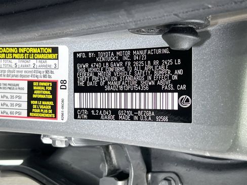 Used 2023 Lexus ES 350 w/ Premium Package FWD image 30