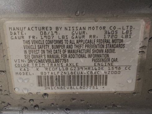 Used 2020 Nissan Versa SV image 33