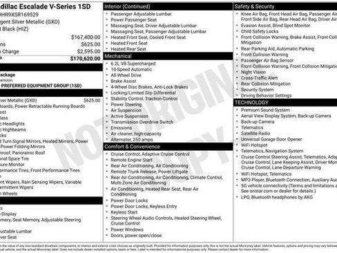 Certified 2025 Cadillac Escalade V AWD/4WD image 37