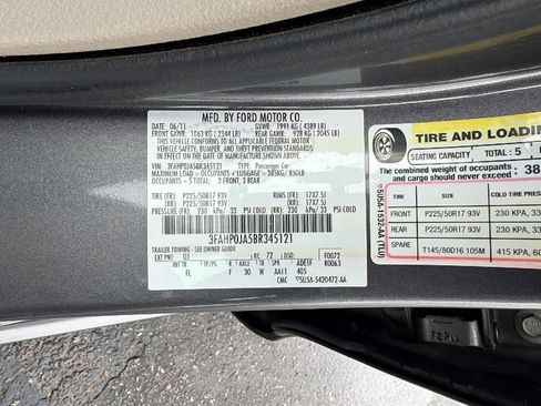 Used 2011 Ford Fusion SEL w/ 301A Rapid Spec Order Code image 30