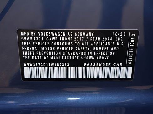 New 2026 Volkswagen GTI SE FWD image 28