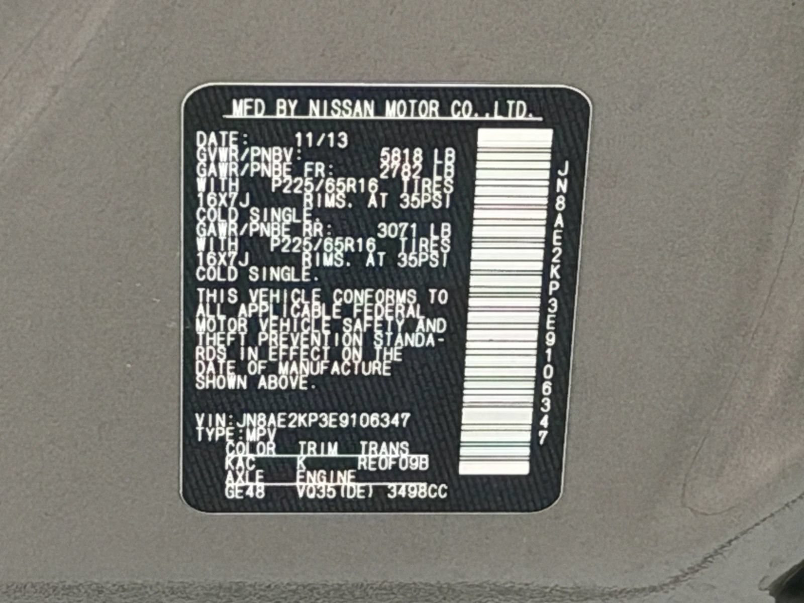 Used 2014 Nissan Quest SV w/ Leather Package FWD image 39