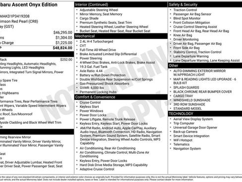 Certified 2023 Subaru Ascent Onyx Edition Limited image 43