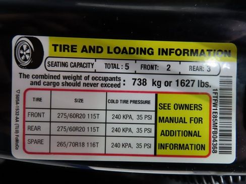 Used 2021 Ford F150 Lariat w/ Equipment Group 502A High image 78