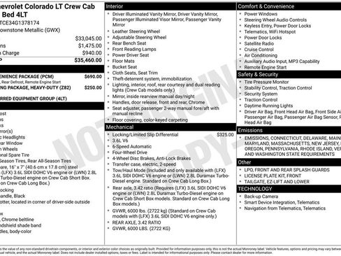 Certified 2016 Chevrolet Colorado LT w/ LT Convenience Package image 34