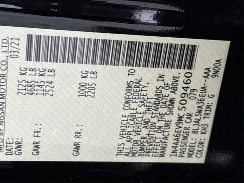 Used 2021 Nissan Maxima SR w/ Sport Mat Group image 53