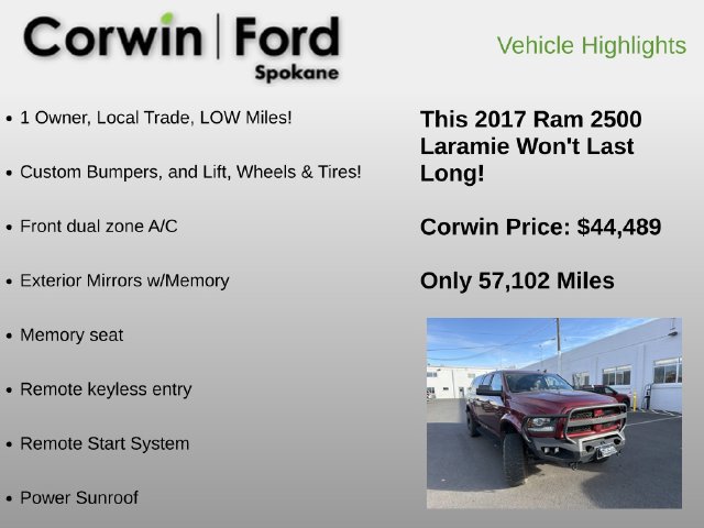 Used 2017 RAM 2500 Laramie w/ Sport Appearance Group AWD/4WD image 6