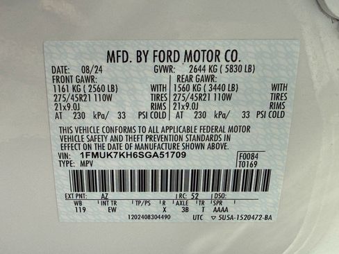 Used 2025 Ford Explorer ST-Line w/ Premium Package RWD image 34