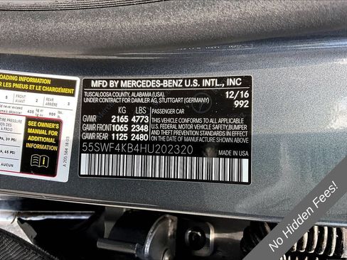 Used 2017 Mercedes-Benz C 300 4MATIC Sedan w/ Premium 1 Package image 27
