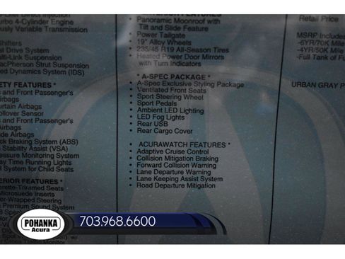 New 2025 Acura ADX A-Spec AWD/4WD image 37