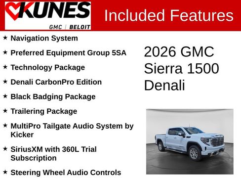 New 2026 GMC Sierra 1500 Denali w/ Technology Package AWD/4WD image 2