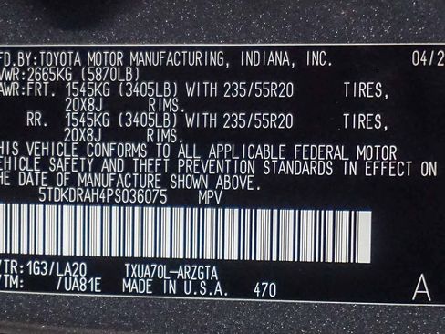 Used 2023 Toyota Highlander Platinum FWD image 43