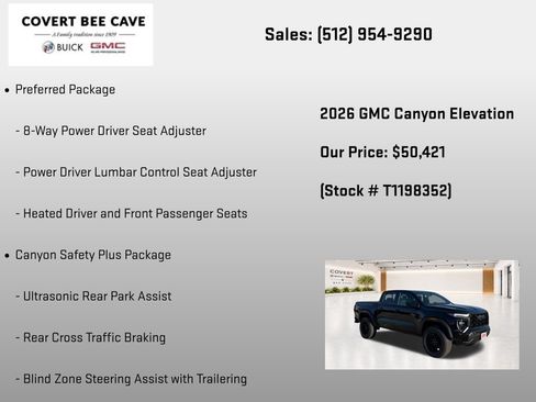 New 2026 GMC Canyon Elevation w/ Convenience Package AWD/4WD image 26