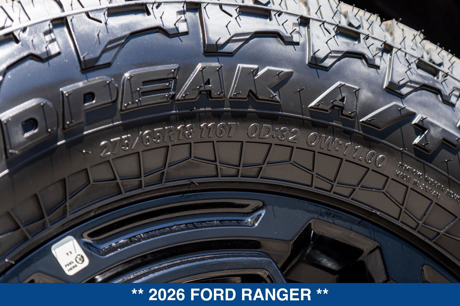 New 2026 Ford Ranger XLT w/ Black Appearance Package RWD image 19
