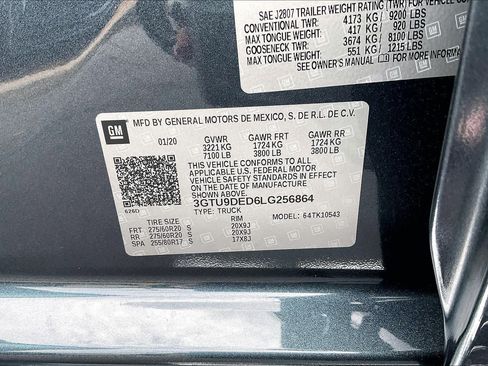 Used 2020 GMC Sierra 1500 SLT w/ SLT Premium Plus Package AWD/4WD image 30