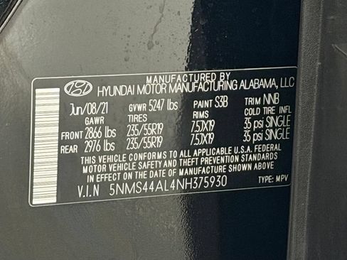 Used 2022 Hyundai Santa Fe Limited FWD image 28