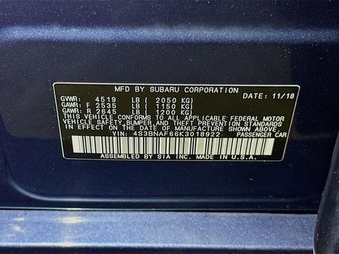 Used 2019 Subaru Legacy 2.5i Premium image 22