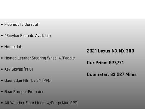 Used 2021 Lexus NX 300 AWD w/ Accessory Package 2 image 18