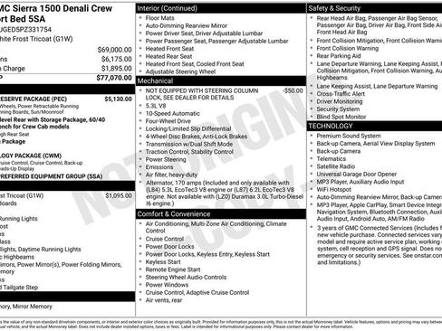 Used 2023 GMC Sierra 1500 Denali w/ Denali Reserve Package AWD/4WD image 6