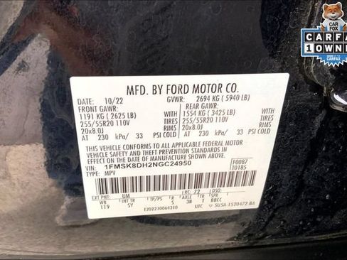 Used 2022 Ford Explorer XLT w/ Equipment Group 202A AWD/4WD image 31