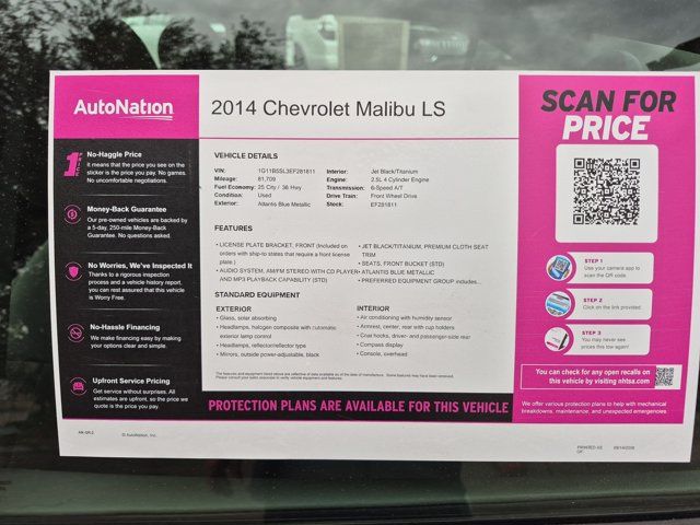 Used 2014 Chevrolet Malibu LS FWD image 29