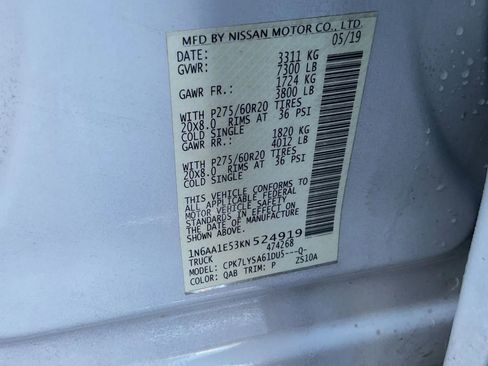 Used 2019 Nissan Titan Platinum Reserve w/ Platinum Utility Package image 19