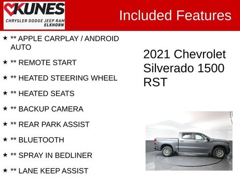 Used 2021 Chevrolet Silverado 1500 RST AWD/4WD image 2