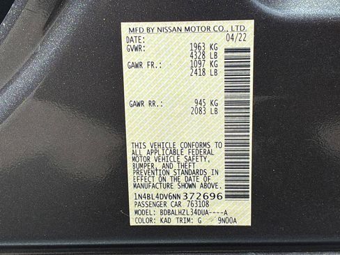 Used 2022 Nissan Altima 2.5 SV FWD image 29