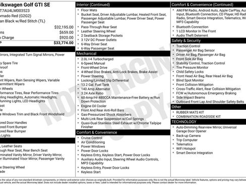 Used 2020 Volkswagen GTI SE image 60