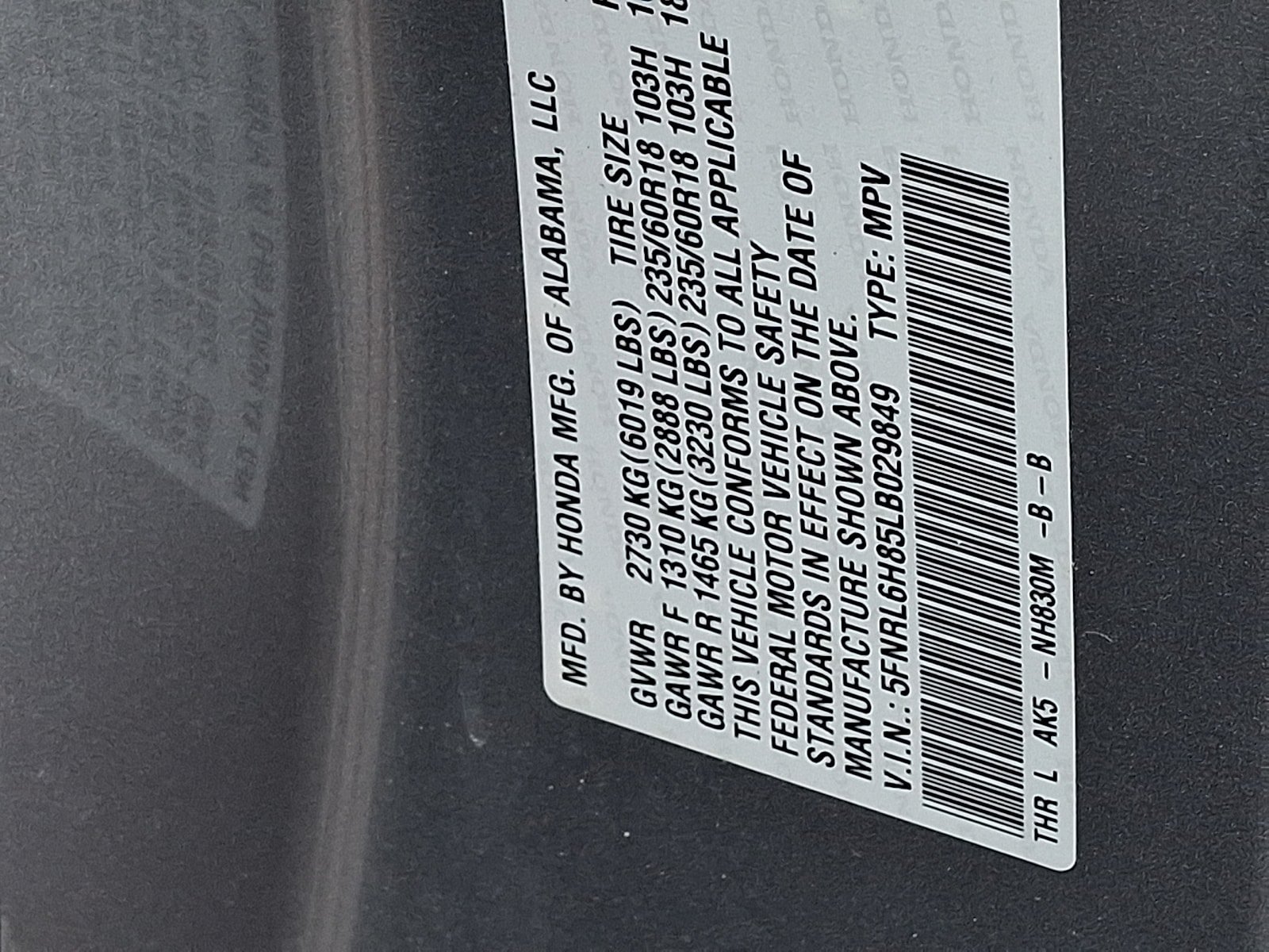 Used 2020 Honda Odyssey Touring image 27