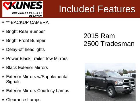 Used 2015 RAM 2500 Tradesman w/ Chrome Appearance Group image 3