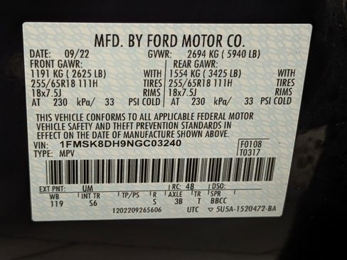 Certified 2022 Ford Explorer XLT w/ Equipment Group 202A image 17