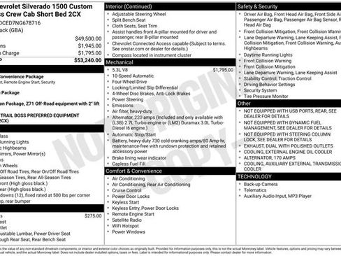 Certified 2022 Chevrolet Silverado 1500 Custom Trail Boss image 6