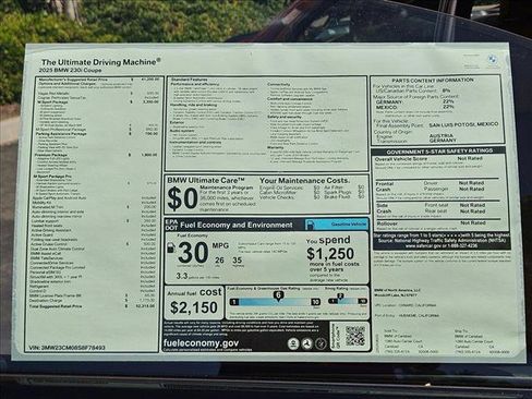 New 2025 BMW 230i Coupe w/ M Sport Package image 18