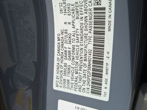 Used 2022 Honda Civic Sport image 30