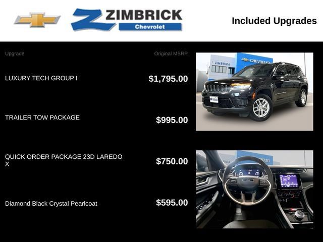 Used 2025 Jeep Grand Cherokee Laredo X w/ Luxury Tech Group I AWD/4WD image 14