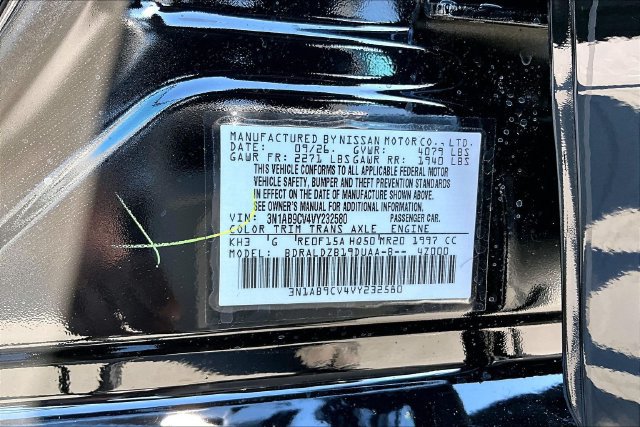 New 2027 Nissan Sentra SV w/ Floor Mat Package FWD image 13