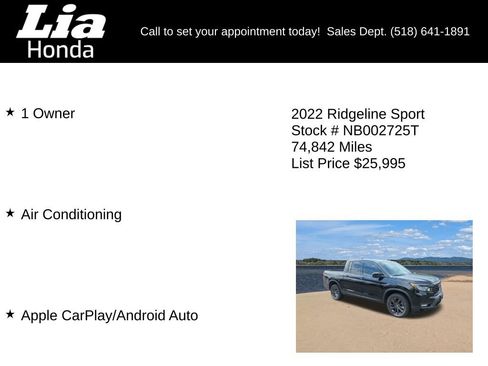 Used 2022 Honda Ridgeline Sport image 6