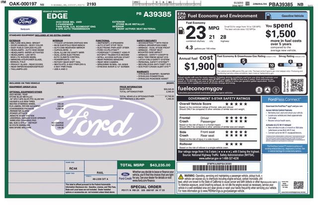 Used 2023 Ford Edge SEL w/ Convenience Package AWD/4WD image 5