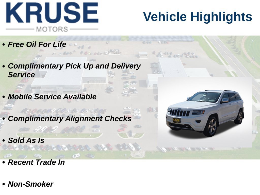 Used 2014 Jeep Grand Cherokee Overland AWD/4WD image 9
