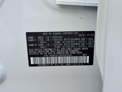 Certified 2025 Subaru Outback Onyx Edition AWD/4WD image 10